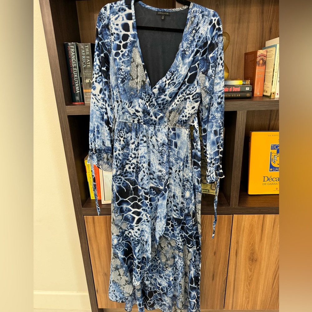 Kendall + Kylie wrap maxi dress